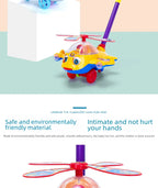 Children's Baby Walker Hand Push Airplane Toy Boys Girls Learning To Walk Infant Step Stool Stall Toy Baby Carrier