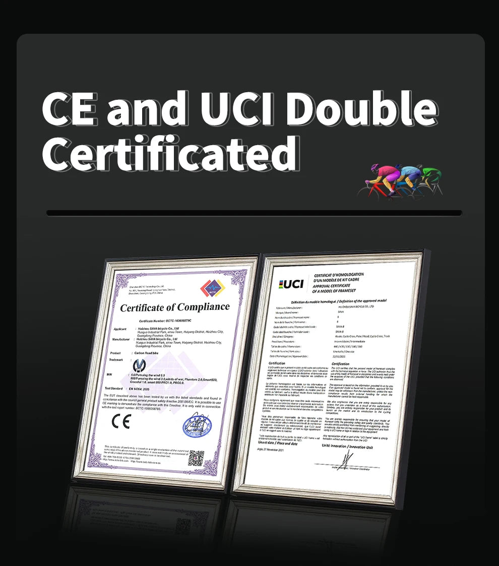 SAVA A7L Low-Priced Carbon Fiber Road Bike with SENSAH 7120 Kit 24 Speed Lightweight 8.9kg Road Bike Race Bike