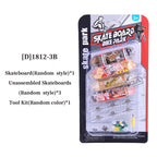 DIY Finger Skatepark 6-in-1 Set Professional Tech Practice Deck Platform Stunt Finger Skateboard Assemble Ramp Park Kits Toys