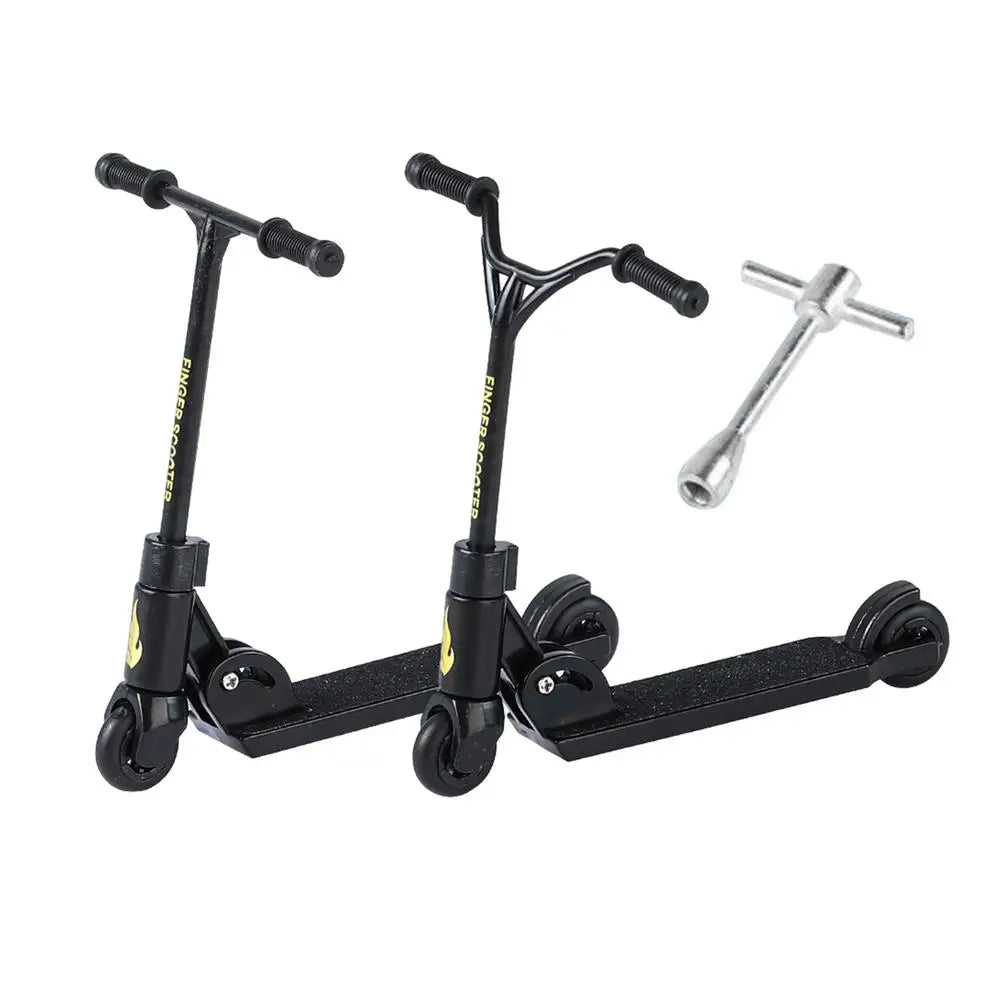 Professional Finger Skateboard Kit Mini Foldable Scooter Toy for Kids & Adults Stunt Tricks Training Set Cool Birthday Gift