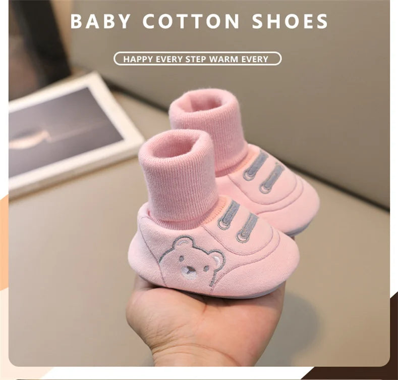 Baby Socks Shoes Infant Cute Cartoon Kids Boy Shoes Soft Rubber Sole Child Floor Sneaker Baby Girls Walker