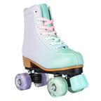 size 32 -41 Leather Double Row Roller Skates Inline Skate Shoes 4 Wheels Sneakers Women Men Adults Outdoor Sports Ice Skating