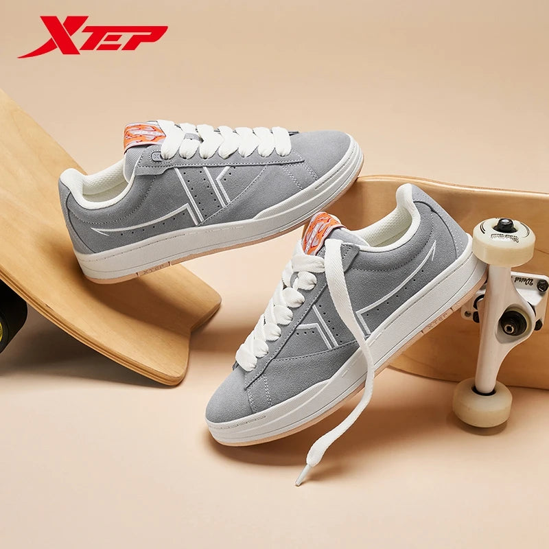 Xtep Jiao Ban Skateboarding Shoes For Men 2024 Autumn Street Style Skate Shoes Durability  Comfortable Sneakers 876319310022