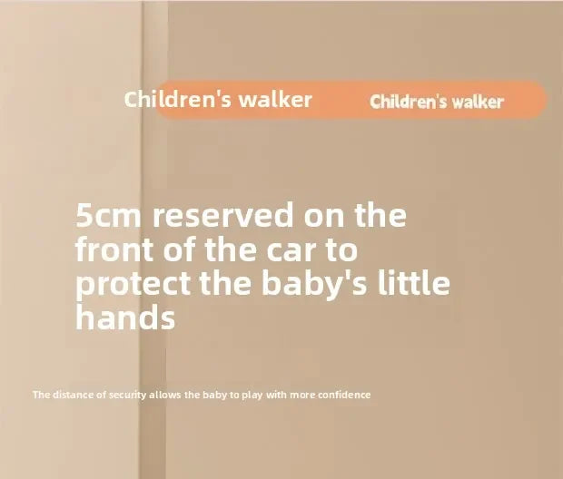 New 4-in-1 Multifunctional Baby Walker Anti-Bow Legs Anti-Tip Design 360° Swivel Silent Wheels Suitable 6-18 Months Solid Color