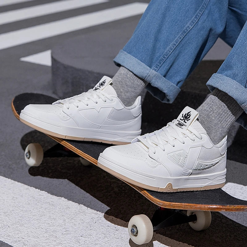 Xtep STEP-1 Skateboarding Shoes For Men 2024 Autumn Street Style Skate Shoes Durability  Comfortable Sneakers 976319310043