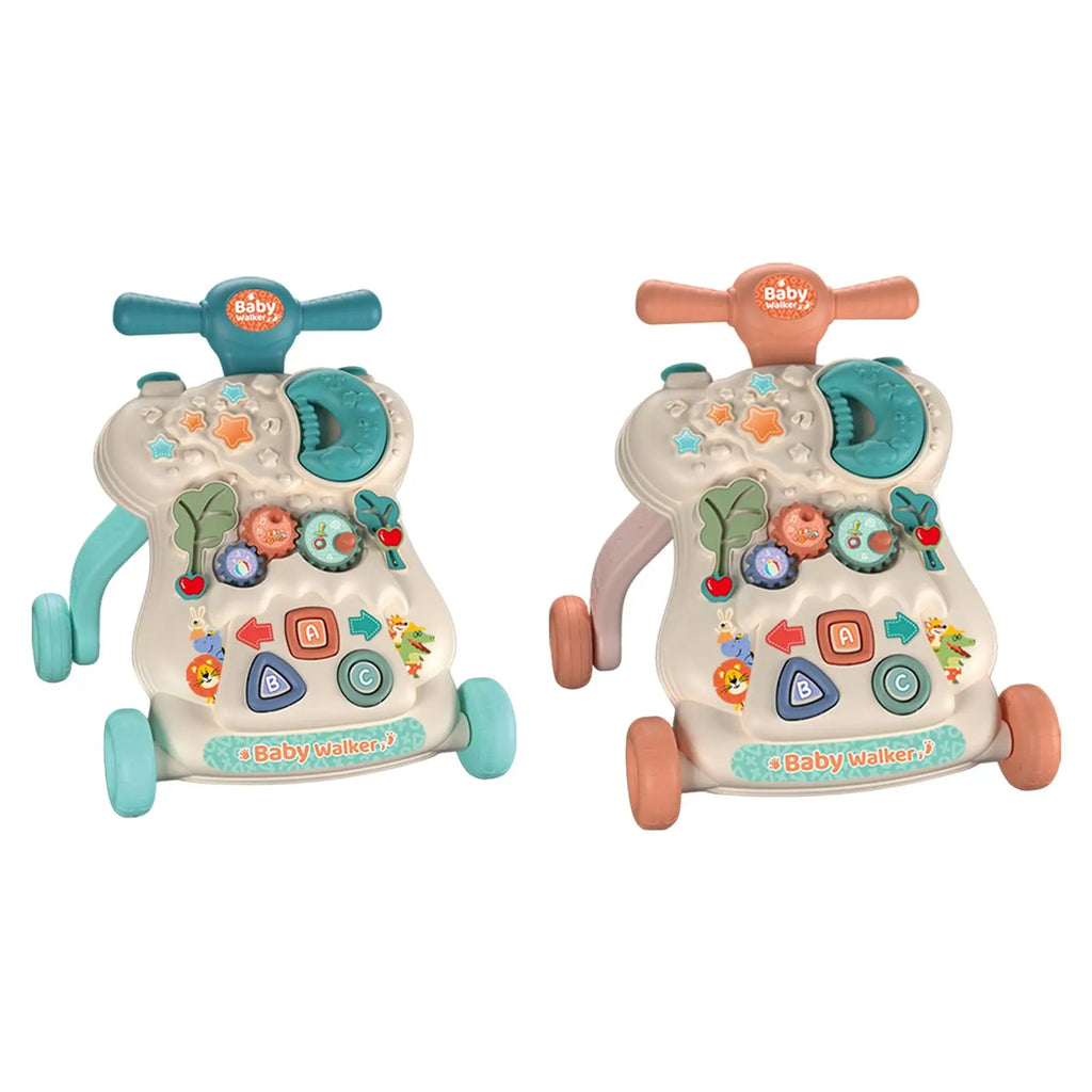 Baby Walker Kids Sit to Stand Up Learning Walker Musical Activity Toy for Enhance Walking Skills Coordination with Melodies