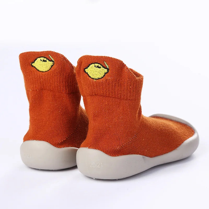 1 Pair Baby Shoes Spring Autumn Cotton Anti-Slip First Shoes Baby Toddler Shoes Cartoon First Walker Kids Soft Rubber Sole Shoe
