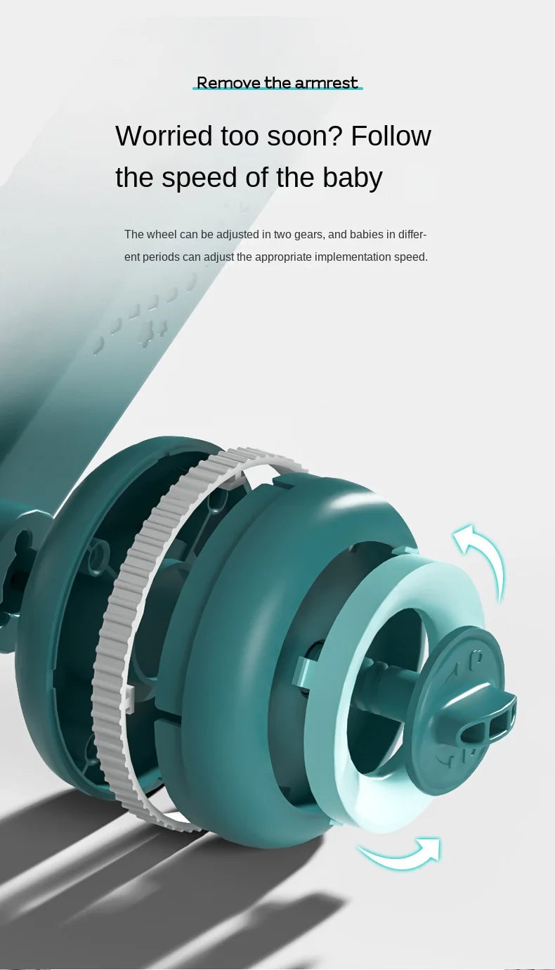 LazyChild Baby Walker Three-In-One Multi-Function Adjustable Children's Stroller Children's Walker Baby Walker DropShipping