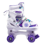 Boys Girls Kids Skates Children Roller Skates Skating Shoes PU Flashing 4 Wheels Roller Skates Sliding Adjustable Quad Sneakers