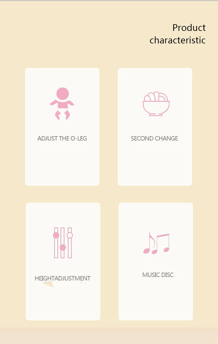 Suitable for Infants Aged 0 to 1 with Anti O-shaped Legs Equipped with Anti Roll and Anti Roll Legs Multifunctional Walker