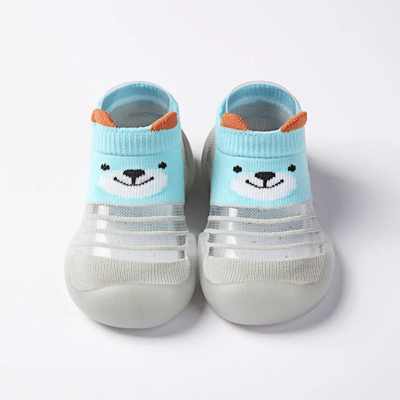 1 Pair Baby Shoes Spring Autumn Cotton Anti-Slip First Shoes Baby Toddler Shoes Cartoon First Walker Kids Soft Rubber Sole Shoe