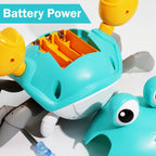 Induction Escape Crab Electric Pets Musical Toys Toddler Crawling Baby Walker Crab Interactive Toys for Children Gifts