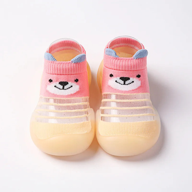 1 Pair Baby Shoes Spring Autumn Cotton Anti-Slip First Shoes Baby Toddler Shoes Cartoon First Walker Kids Soft Rubber Sole Shoe