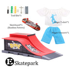 DIY Finger Skatepark 6-in-1 Set Professional Tech Practice Deck Platform Stunt Finger Skateboard Assemble Ramp Park Kits Toys