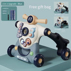 Baby Walker Push Ride On Toy 3 in 1 Learning Walking Trainer Musical Activity Stroller for Infants Toddlers Kids