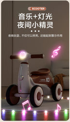 Children's Balance Car Pedalless 1 To 3 Years Old Four-wheeled Baby Sliding Scooter Boys Girls Baby Walkers