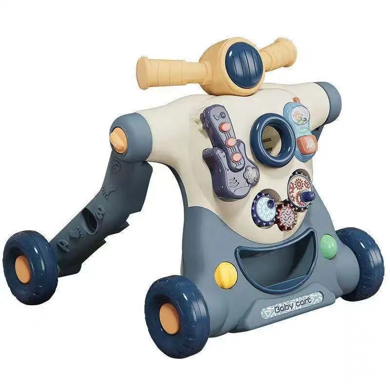 Baby Walker Push Ride On Toy 3 in 1 Learning Walking Trainer Musical Activity Stroller for Infants Toddlers Kids