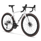 SAVA F20 Carbon Fiber Road Bike, Equipped with 105 R7120 24-Speed Groupset and Hydraulic Disc Brakes Adult Race Bike