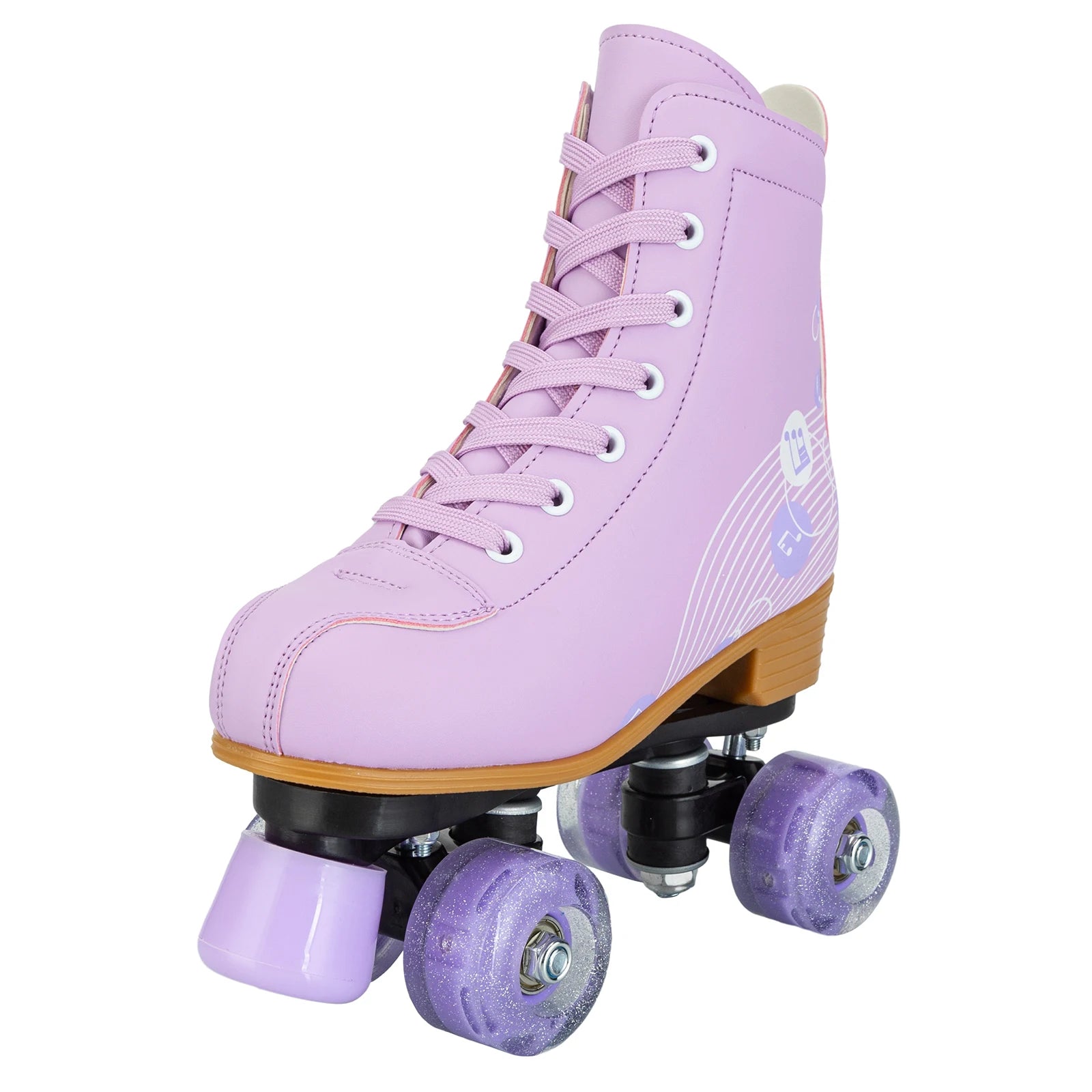 Pink Purple Blue Women Double Row Roller Skates Leather Breathable 4 wheel Sliding Skating Rollers sneakers size 31 32 33 34 35