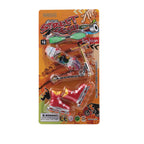 Plastic Fingerboard Toys with Scooter Roller Skating Shoes Tools Wooden Skateboard Platform Finger Skteboard Kits for Kids