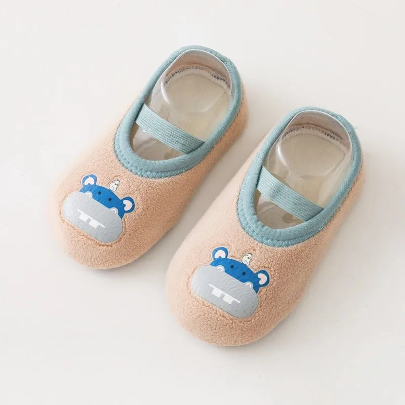 Cute Cartoon Baby Floor Socks Non-slip Soft Sole Toddler Sock Boy Girls Cotton Children's Toddler Warm Shoes Infant First Walker
