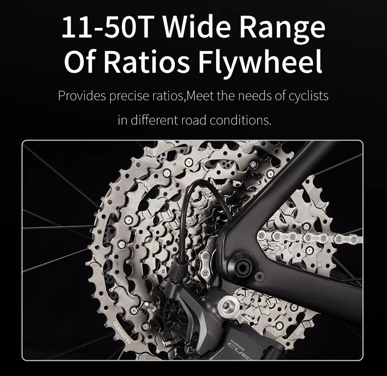 SAVA SF6 Carbon Fiber Gravel Road Bike All Terrain Suitable Off-Road Flat Handlebar Road Bicycle Oil Disc Bicycle Race Bike