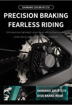 SAVA SLR7 High-End Full Carbon Fiber Road Bike with SHIMAN0 7170 DI2 Kit Competition-Class Road Bike Race Bike