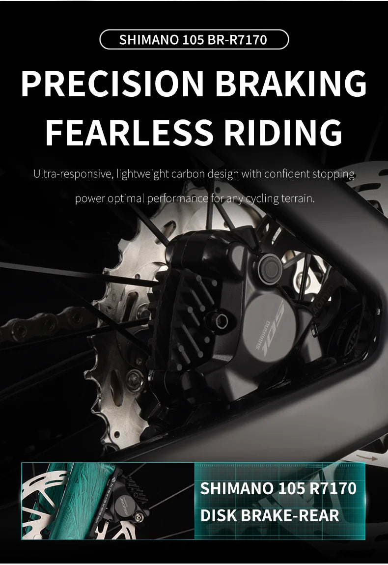 SAVA SLR7 High-End Full Carbon Fiber Road Bike with SHIMAN0 7170 DI2 Kit Competition-Class Road Bike Race Bike