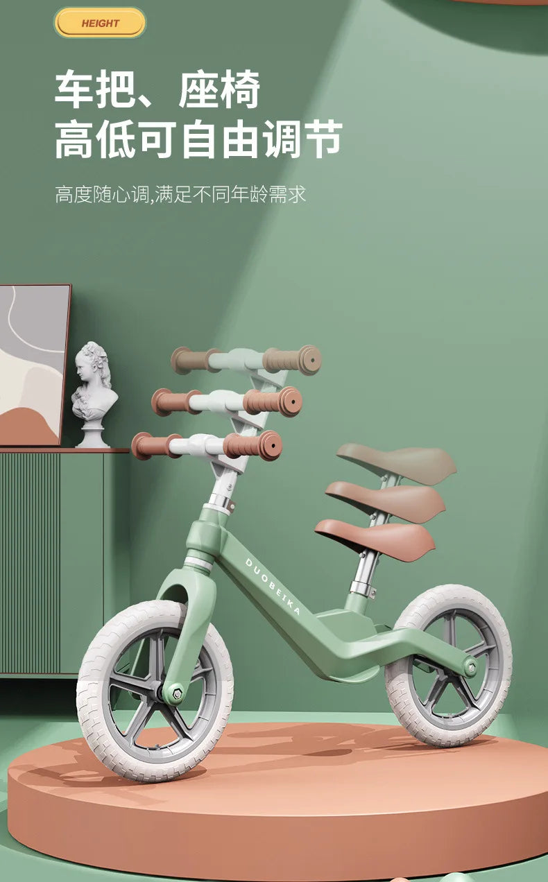 Outdoor Children's Balance Bike Toys Without Foot Pedal Baby Sports Training Walker Bicycle Inflatable Tires Best Gift for Kids