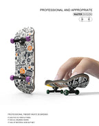 Wooden Professional Finger Skateboards DIY Toys Skate Park Tech Parts Deck Stunt Metal Bracket Bearing Wheel Tabletop Toys Gifts