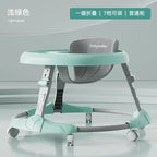 Baby Walker 7-speed Adjustable Music Multi-function Anti-O-leg Anti-rollover Folding Baby Walker for 6-18 Months