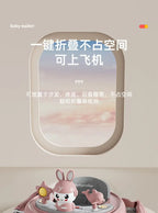 Baby Walker 7-speed Adjustable Music Multi-function Anti-O-leg Anti-rollover Folding Baby Walker for 6-18 Months