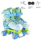 the Skating Shoes Children Beginners Baby Double Row Four-Wheel Boys Girls Roller Kids Skates