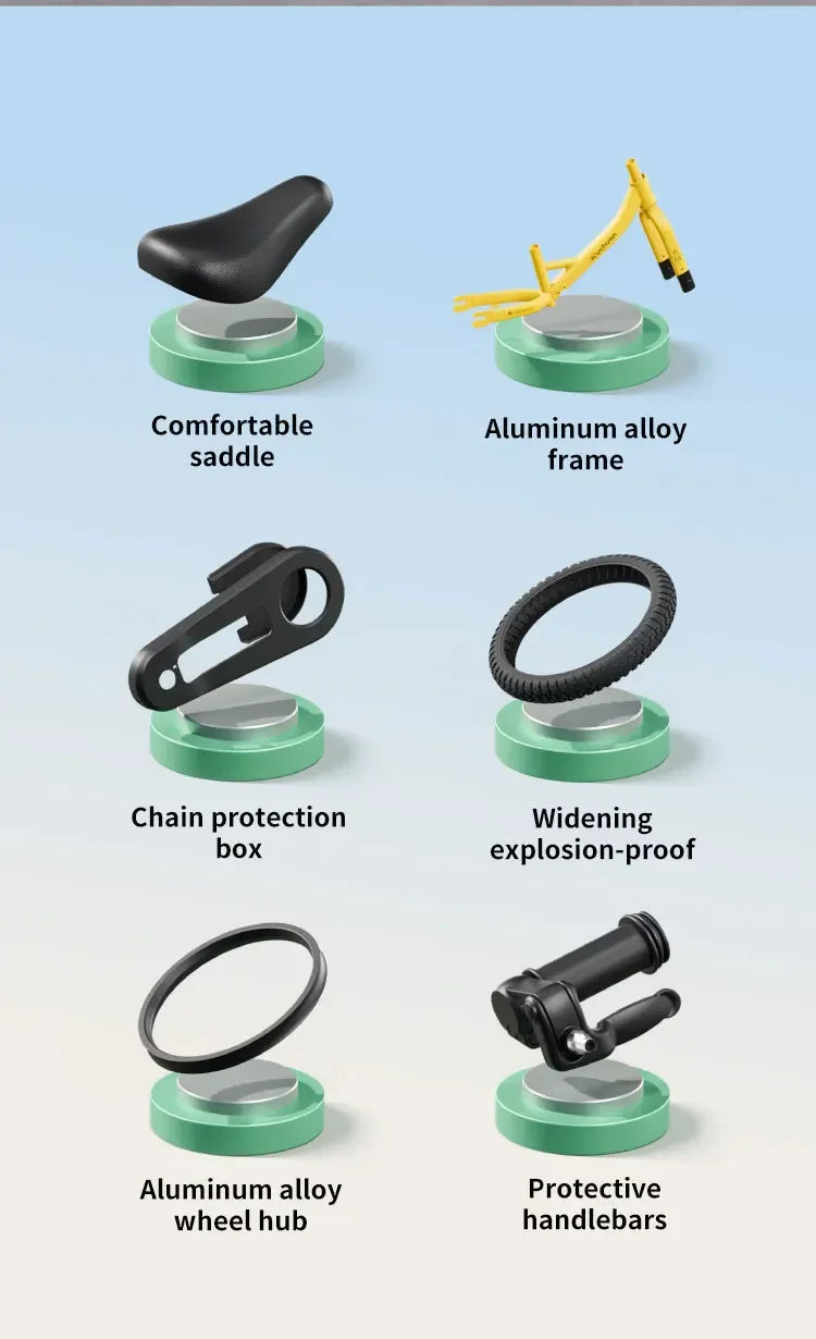 muchuan kids balance bike bike 2 in 1 2-6 years old aluminum alloy