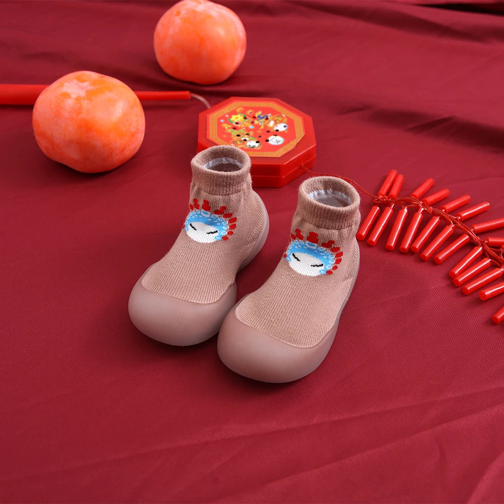 1 Pair Baby Shoes Spring Autumn Cotton Anti-Slip First Shoes Baby Toddler Shoes Cartoon First Walker Kids Soft Rubber Sole Shoe