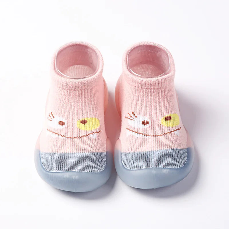 1 Pair Baby Shoes Spring Autumn Cotton Anti-Slip First Shoes Baby Toddler Shoes Cartoon First Walker Kids Soft Rubber Sole Shoe