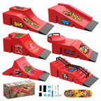Fingertip Skateboard Children Toys Finger Sports Field Training Props Park Ramp Railings Slope Model Fingertip Skateboard Games