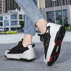 Detachable Wheel Roller Skate Shoes Children's Speed Roller Skates Boys' Sports Racing Sneaker with 2 Wheels Ice Skating Shoes