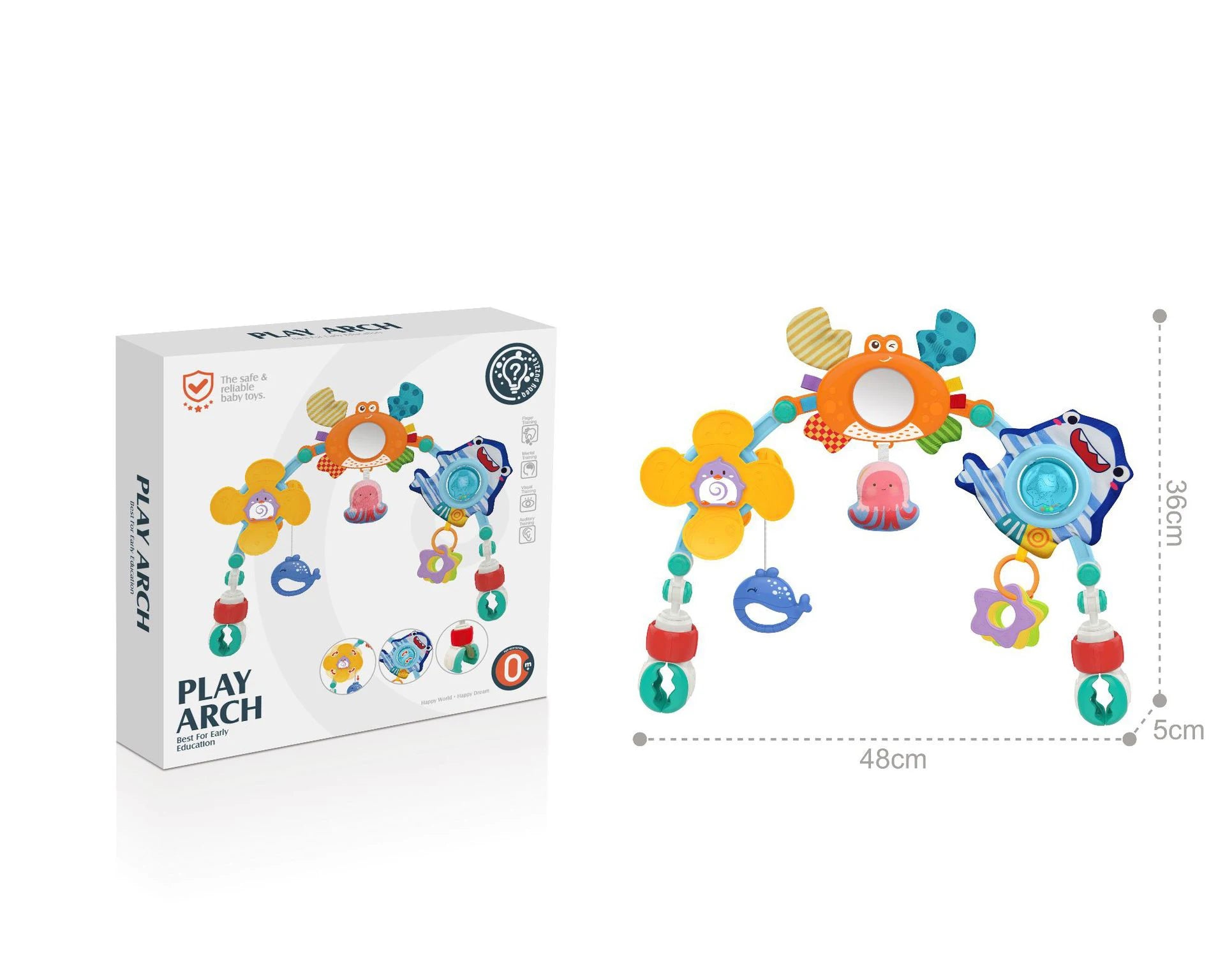 Baby Stroller Arch Mobile Adjustable Musical Cirb Mobile Toys  Versatile Activity Toy Bar for Baby Bouncer Infant Car Seat Toys