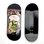 36mm Fingerboard Deck with Real Wear Graphic Finger Skateboard Wooden Board