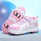 Roller Skate Shoes Kids Snickers With Wheels Children Rollerskates Fashion Outdoor Sports Shoes Girls Boys Gifts For Kids