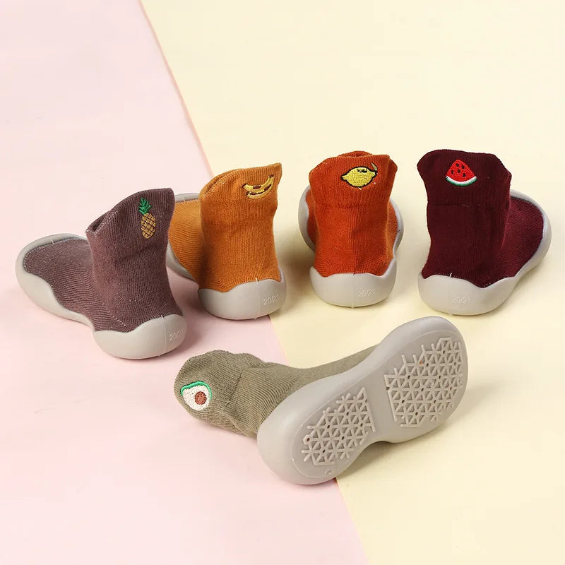 1 Pair Baby Shoes Spring Autumn Cotton Anti-Slip First Shoes Baby Toddler Shoes Cartoon First Walker Kids Soft Rubber Sole Shoe