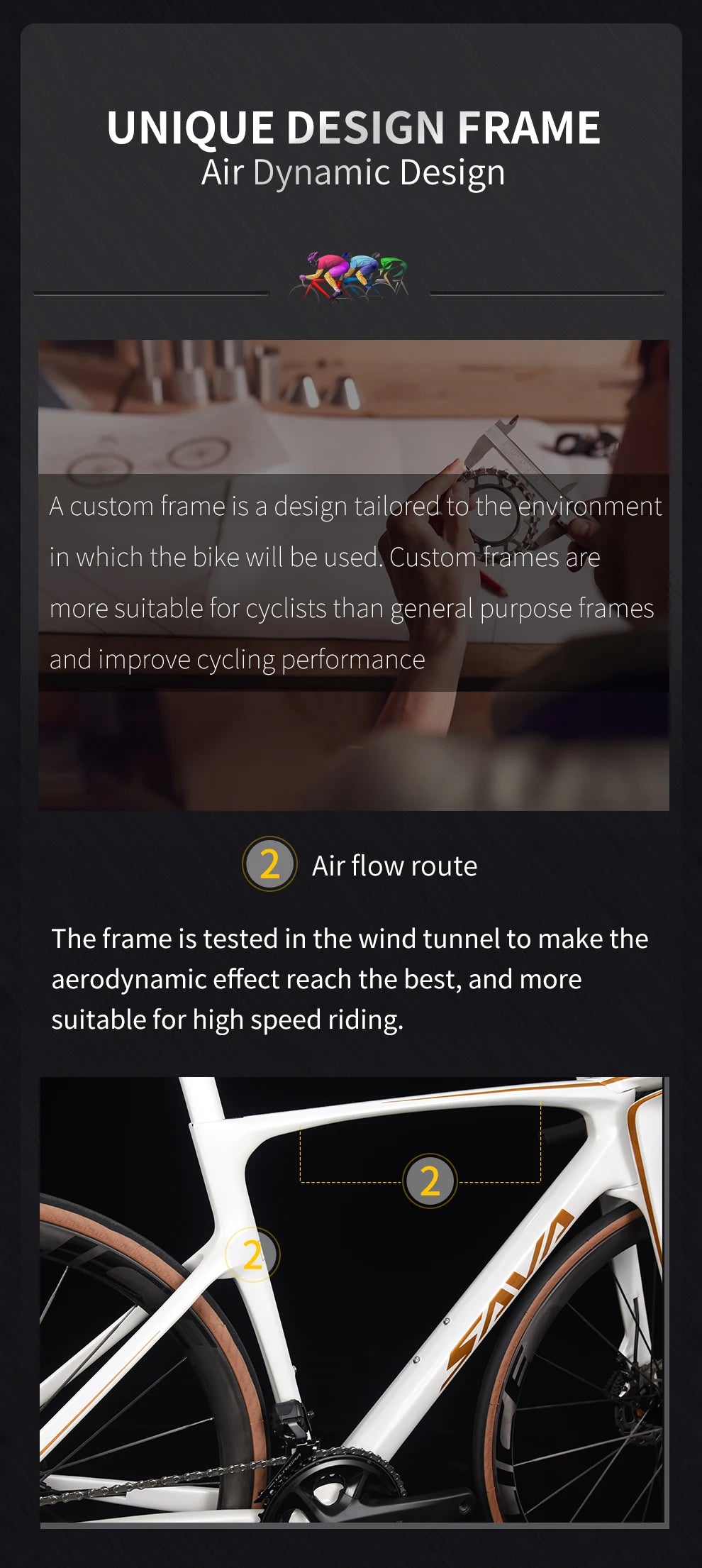 SAVA Dream Maker Full Carbon Road Bike Electronic Shift SHIMAN0 Ultegra 8170 Di2 24-Speed 7.4kg Race Bike