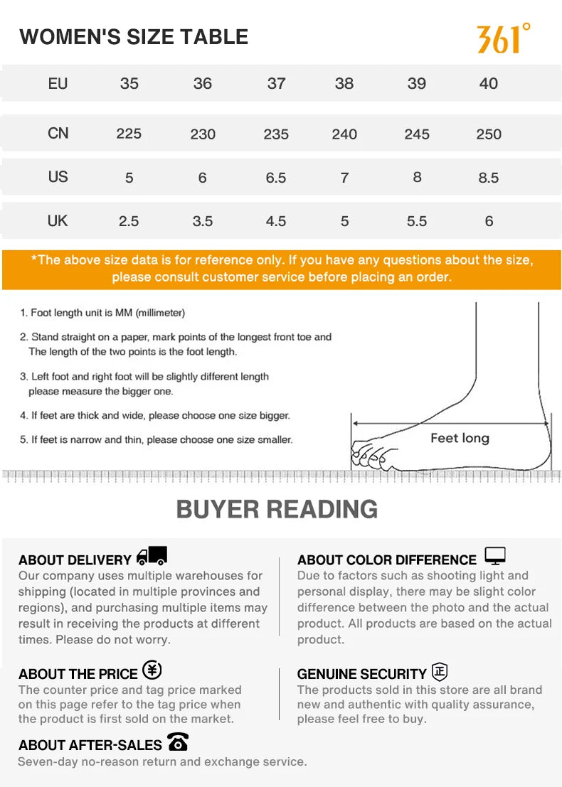 361 Degrees Women Plush Skateboard Shoes Leather Warm Water-repellent Non-Slip Soft Rebound Comfort Female Sneakers 682446613B