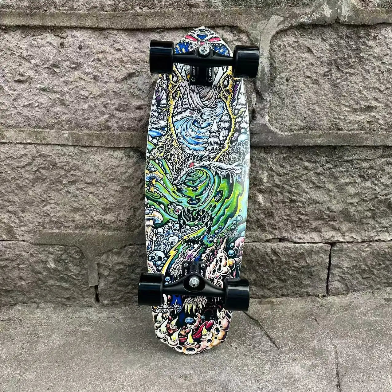 Surf Land Skateboard CX4 CX7 Maple Single Kick Carving Cruiser Skate Board Longboard Pumping Cool Side Sport Street Outdo