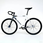 Fixed Gear Bike GRAY TEAM Fixie Bicycle Aluminum Alloy Material Frame With 40mm Rim Height Wheels