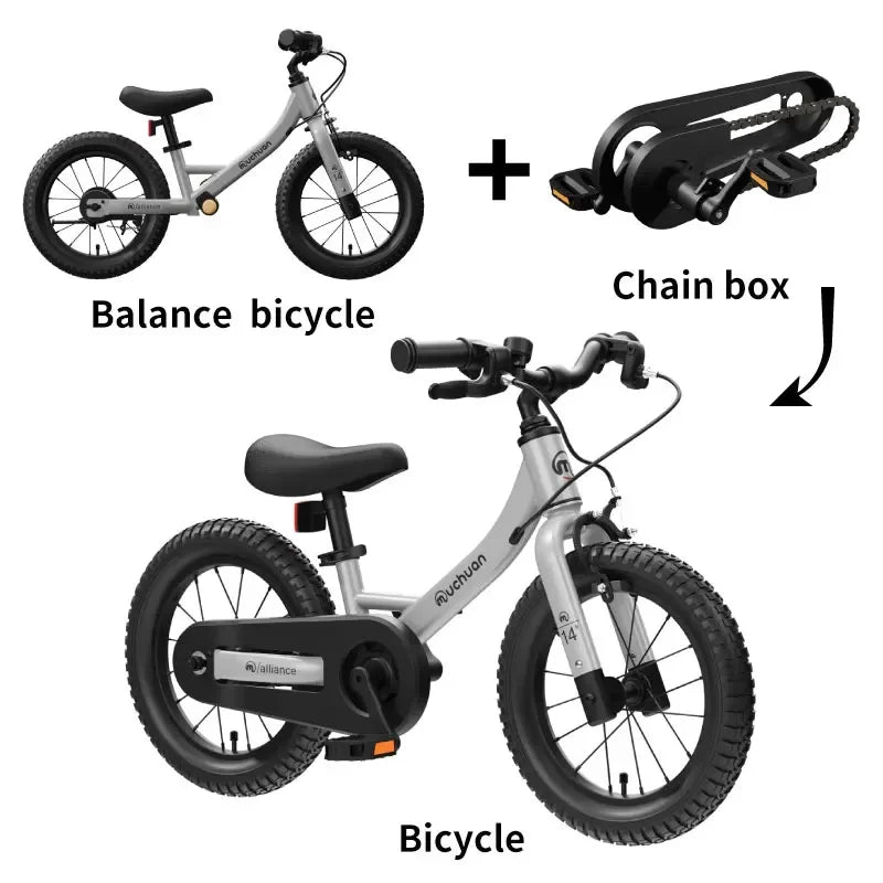muchuan kids balance bike bike 2 in 1 2-6 years old aluminum alloy