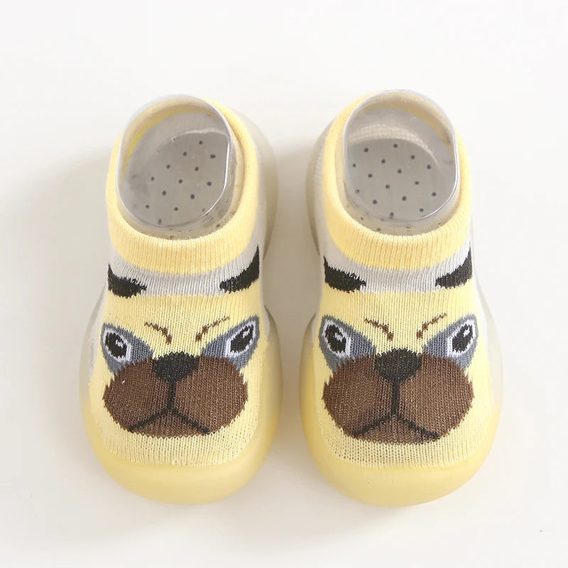1 Pair Baby Shoes Spring Autumn Cotton Anti-Slip First Shoes Baby Toddler Shoes Cartoon First Walker Kids Soft Rubber Sole Shoe