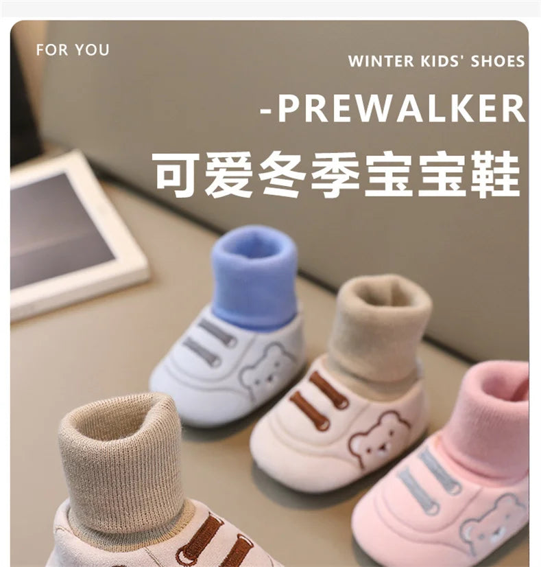 Baby Socks Shoes Infant Cute Cartoon Kids Boy Shoes Soft Rubber Sole Child Floor Sneaker Baby Girls Walker