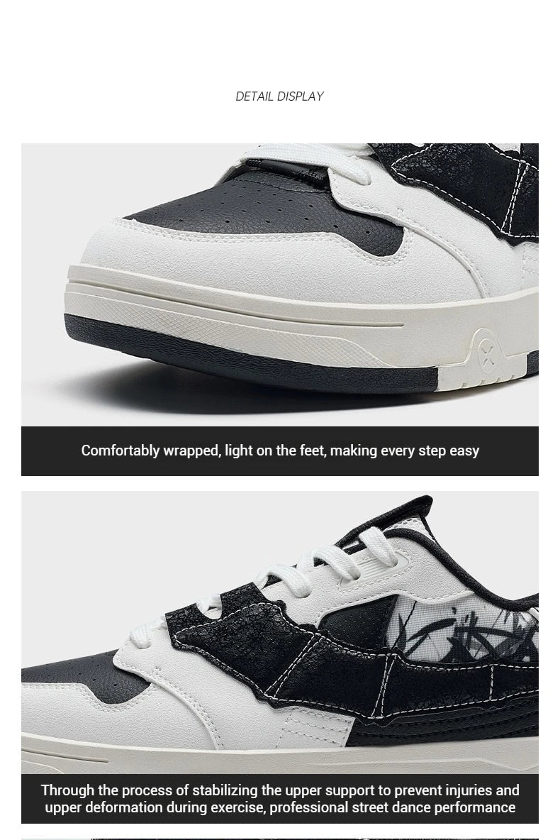 Xtep STEP-1 Skateboarding Shoes For Men 2024 Autumn Street Style Skate Shoes Durability  Comfortable Sneakers 976319310043